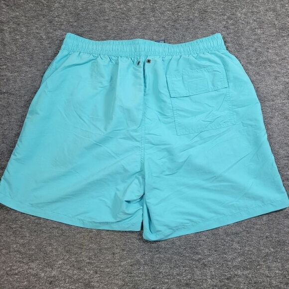 Polo Ralph Lauren Blue Yellow Pony Swim Trunks Mens Size XL Short - Picture 2 of 10